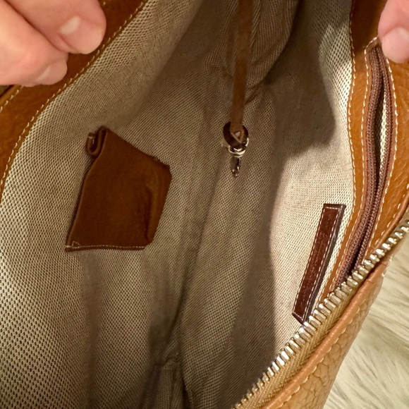 Dooney & Bourke Brown Leather Hobo Bag - Picture 6 of 8